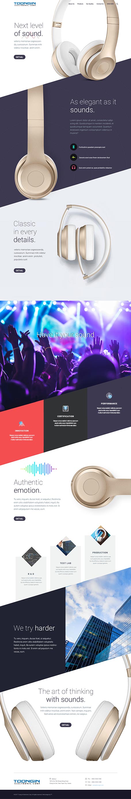網頁設計, 統音電子網頁設計,RWD網頁設計,homepage design,網站設計,統音, Toong In