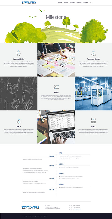 網頁設計, 統音電子網頁設計,RWD網頁設計,homepage design,網站設計,統音, Toong In