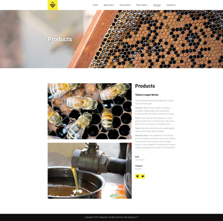 beesweet,食品網站設計,有機商品網頁設計,網站架設,電子商務網站,web design