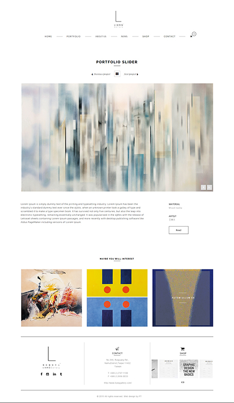 尊彩,尊彩藝廊,Liang Gallery,RWD,homepage,網頁設計,台北網頁設計公司,網站設計,電子商務網站設計,畫廊網頁設計,藝術家網頁設計,藝術經紀網頁設計