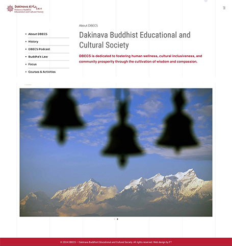 DBECS, Dakinava Buddhist Educational and Cultural Society,光明山南林寺,南林尼僧苑,佛教網頁設計